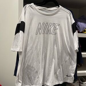 Nike White Tee with Black Details